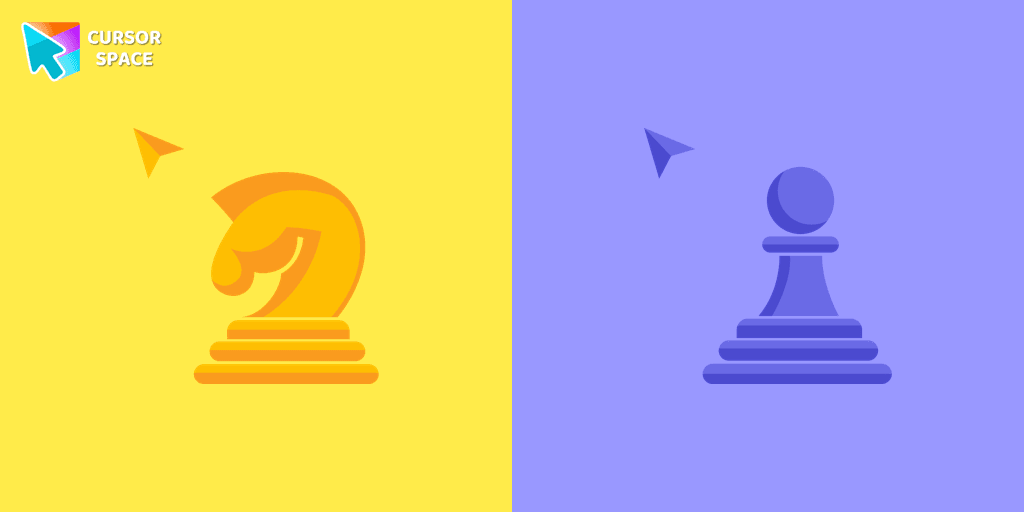 Chess Knight and Pawn cursor cursor pack